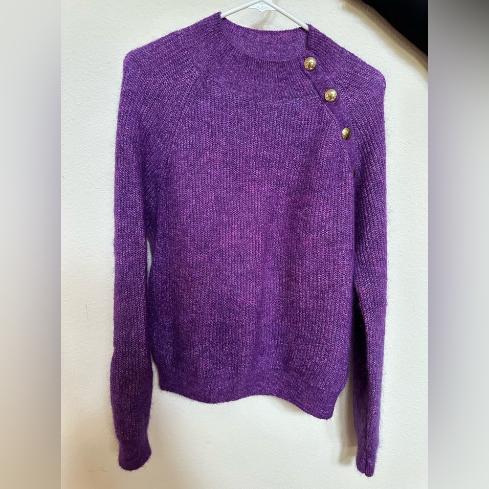Sézane Trudy Jumper in Purple (size small - like new)
